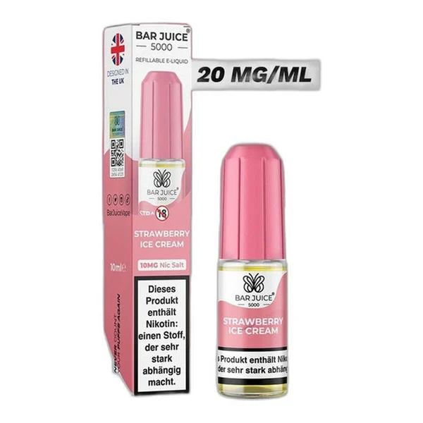 Bar Juice 5000 Strawberry Ice Cream, Produktfoto